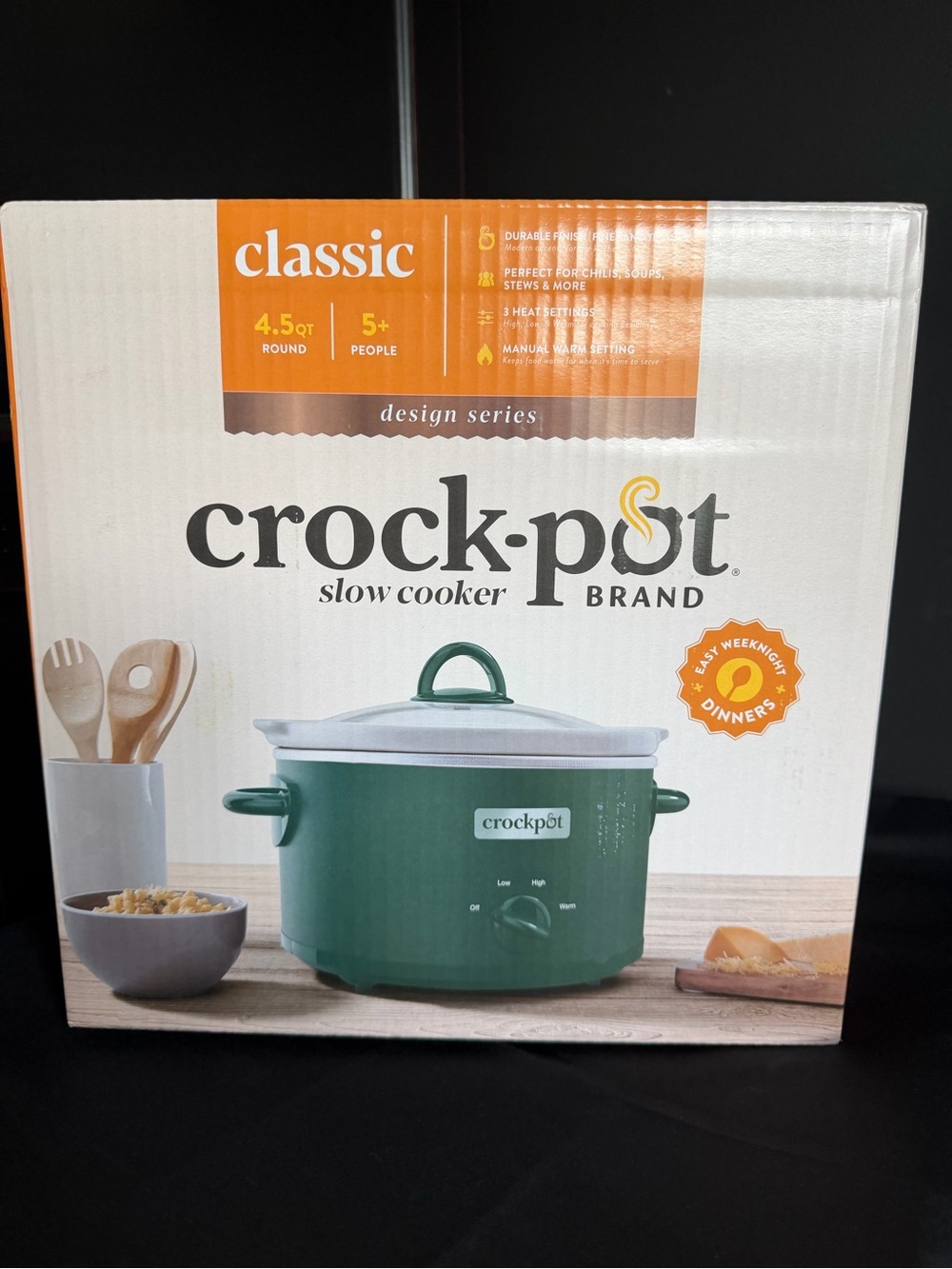 Crock-Pot Classic 4.5QT Green Slow Cooker - NWT.